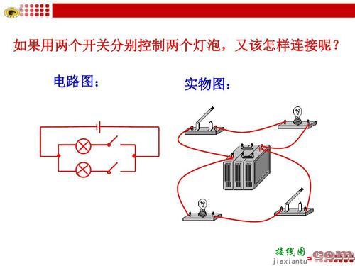 家用灯泡怎么接线图解-两个灯泡串联电路图  第1张