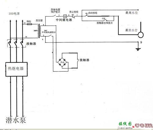 浮球接触器水泵接线图-220v接触器接线图  第2张