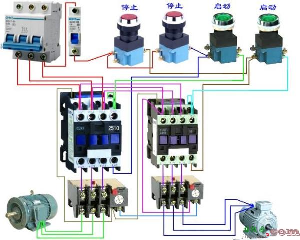 接触器接线图220伏-220v接触器按钮接线图  第23张