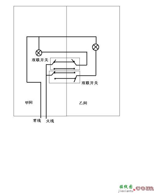 三开关控一盏灯接线图-三个开关控制一个灯接线图  第9张