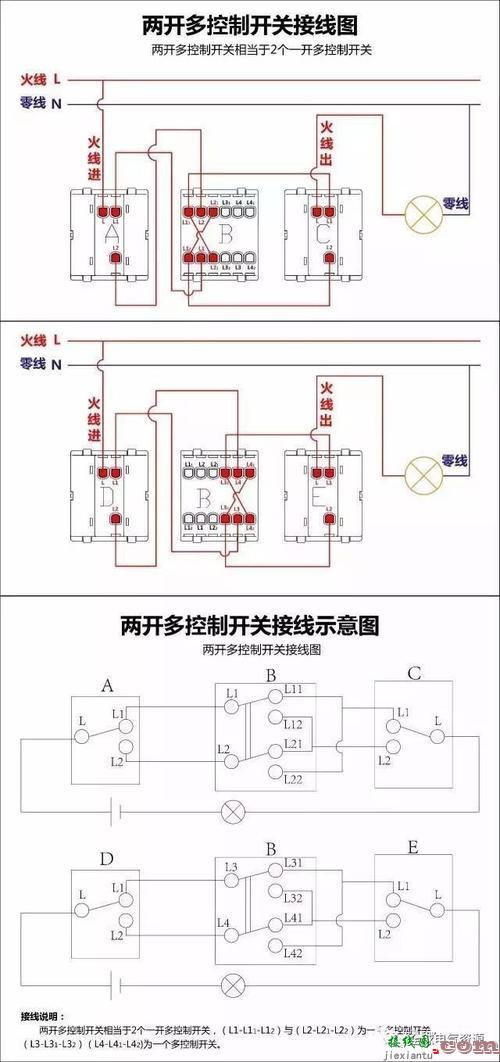 三相红绿二按钮开关接线图-按钮开关接线图实物图  第4张