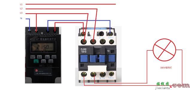 开关控制接触器接线图-按钮开关接触器接线图  第8张