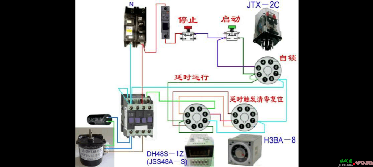 380v电源指示灯接法图-接触器带指示灯接线图  第9张