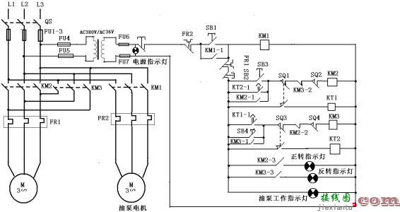 一灯双控开关电路图-3个开关控制1灯接线图  第1张