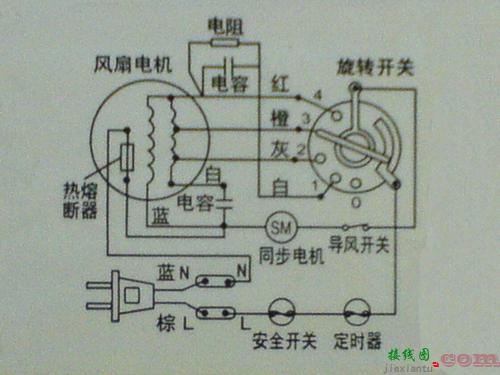 直流电机接线盒接线图-直流电源开关接线图  第2张