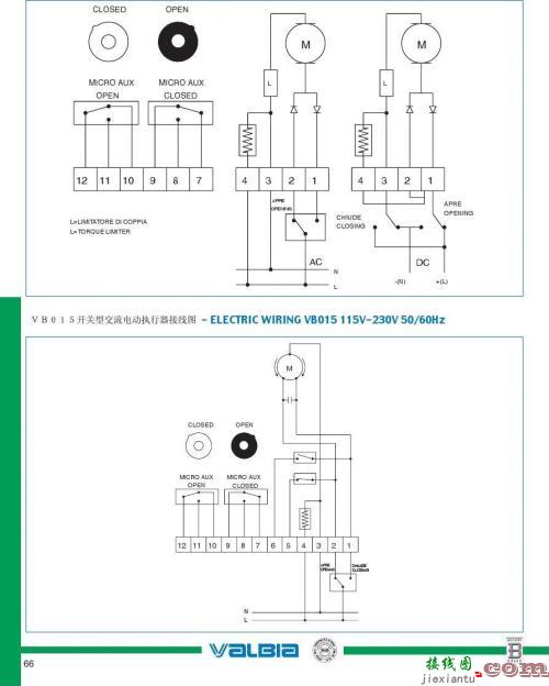 24v执行器6线接线图-220v压力开关接线图  第2张