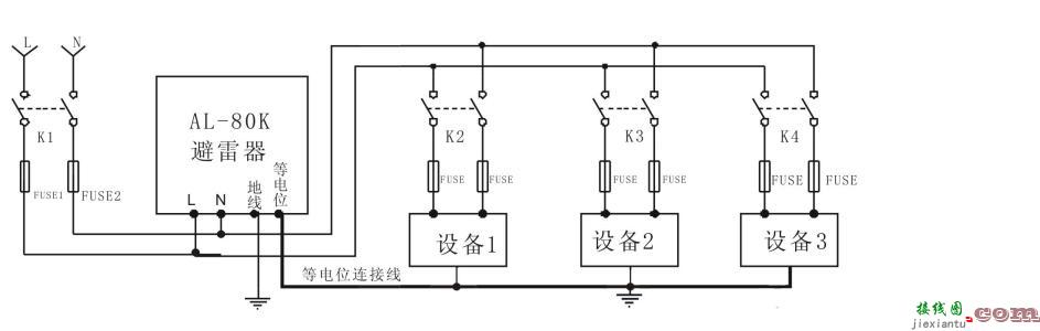 三相电怎么接示意图-接触器带指示灯接线图  第9张