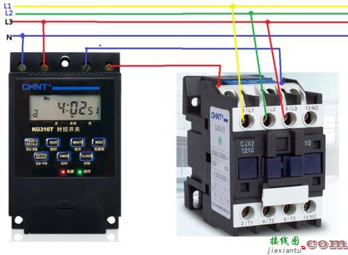 按钮接触器实物接线图-按钮开关接触器接线图  第4张