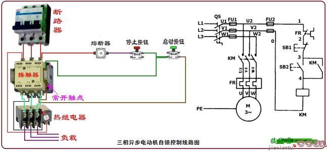 380v指示灯实物接线图-380接触器指示灯接线图  第8张