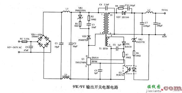 电灯开关电源接线图-24v开关电源接线方法  第5张