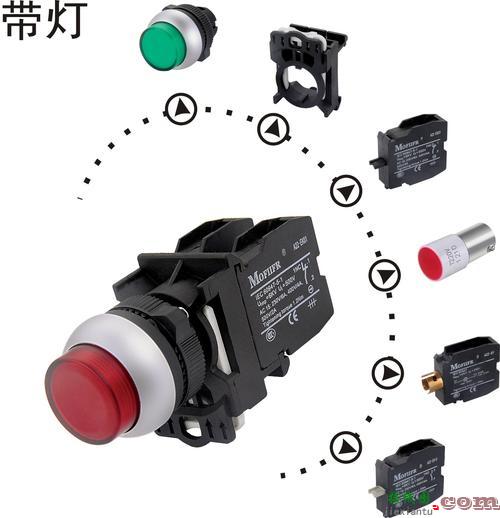 自带灯按钮开关接线图-带指示灯的开关原理图  第6张