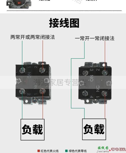 按钮开关拆装图解-启动停止按钮接线图  第3张