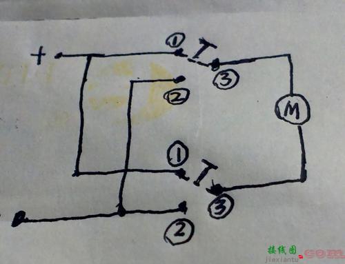 直流电机正反转控制程序-直流电源开关接线图  第2张