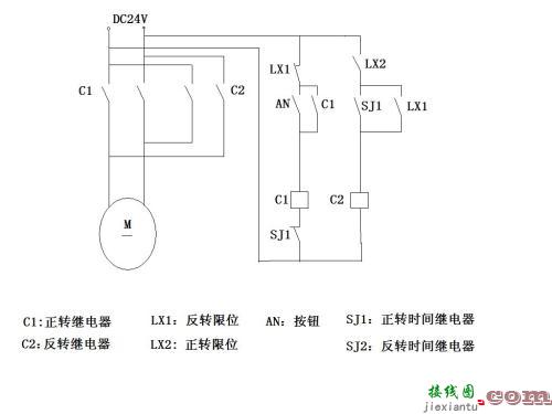 直流电机正反转控制程序-直流电源开关接线图  第3张