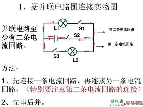 并联实物图连接的技巧-串联和并联的接线图  第5张