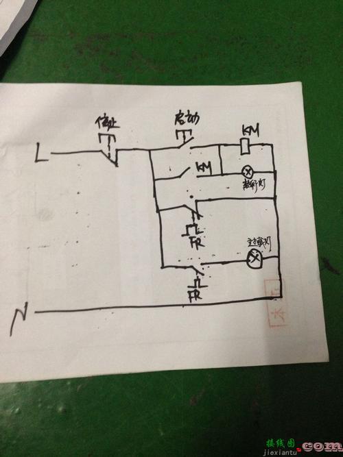 380带指示灯按钮接线图-带指示灯的自锁电路图  第5张