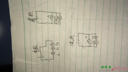 三个灯泡并联接线图解-两个灯泡串联电路图  第4张