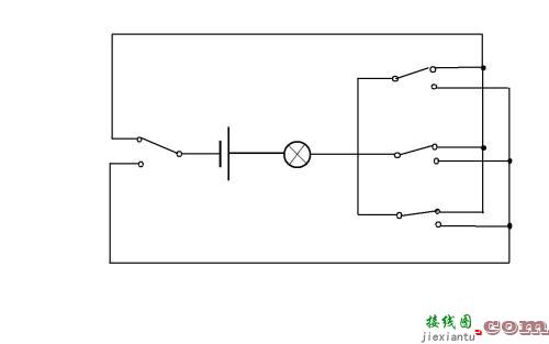 一个开关三个灯电路图-三个按钮开关接线图  第9张