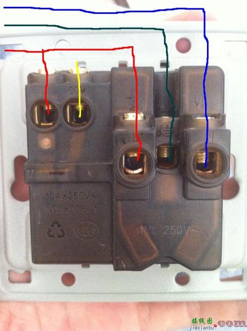 家用电线开关接法图解-电灯接线图实物图  第7张