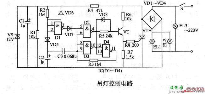 三个开关控制三个灯图-电灯三控开关接线图解  第6张