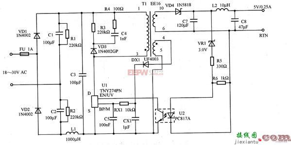 220转24v电源接线图-24v开关电源接线方法  第2张