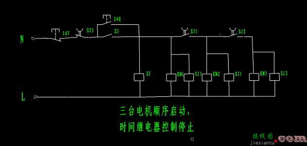 启动停止带灯接线图-带指示灯的自锁电路图  第7张