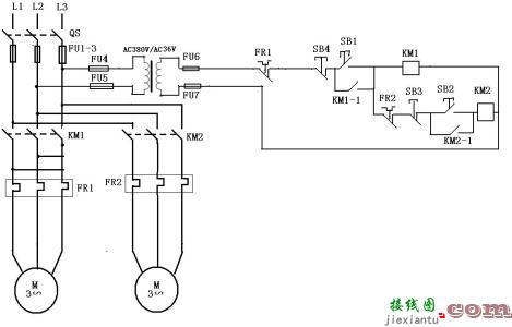 电机启动停止电路图-启动停止按钮接线图  第5张