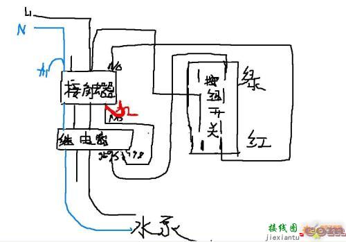 热继电器实物接线图-接触器带指示灯接线图  第10张