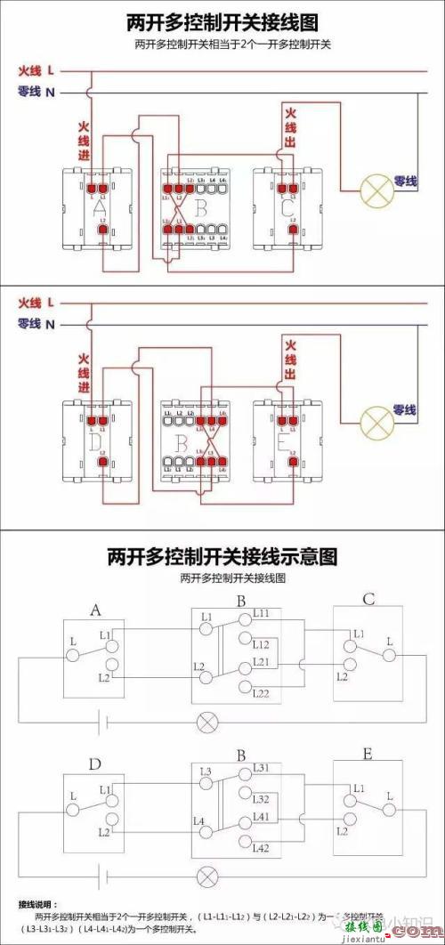 双联双控接线图怎么看-双联双控开关接线图  第5张