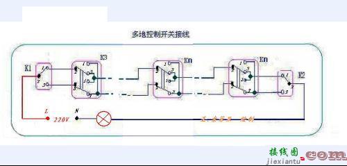 普通灯泡开关接线图-开关灯泡接线图  第17张