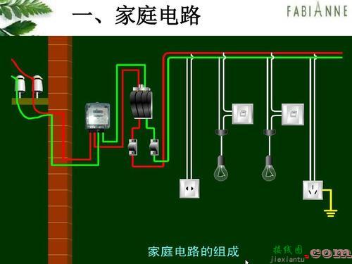 家庭照明线路电路图-220v照明电路接线图  第8张