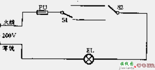 普通灯泡开关接线图-家电灯开关的接法图片  第18张