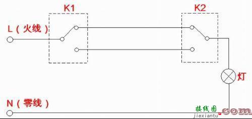 五孔一开关插座接线图-接灯泡开关插座线路图  第23张