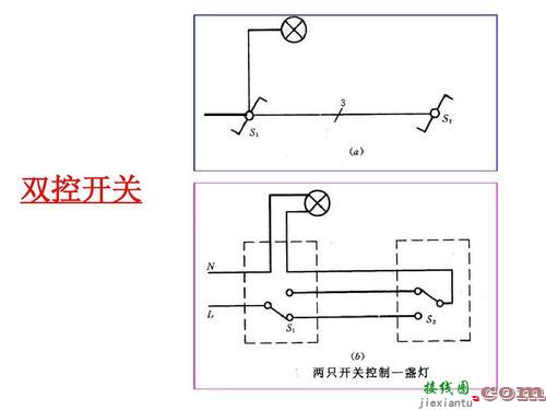 两个开关控制一个灯电路图-多开多控开关接线图解  第2张