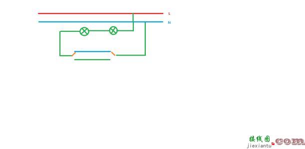 两个开关控制一个灯电路图-多开多控开关接线图解  第8张