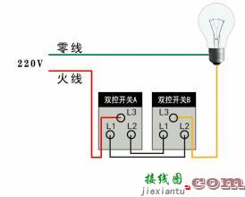 双控灯开关怎么接线-卧室双控开关接线图  第7张