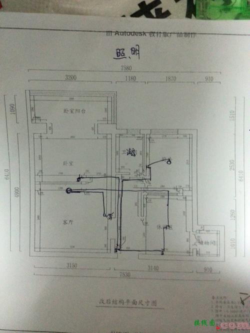 照明电线多回路布线图-220v照明电路接线图  第4张