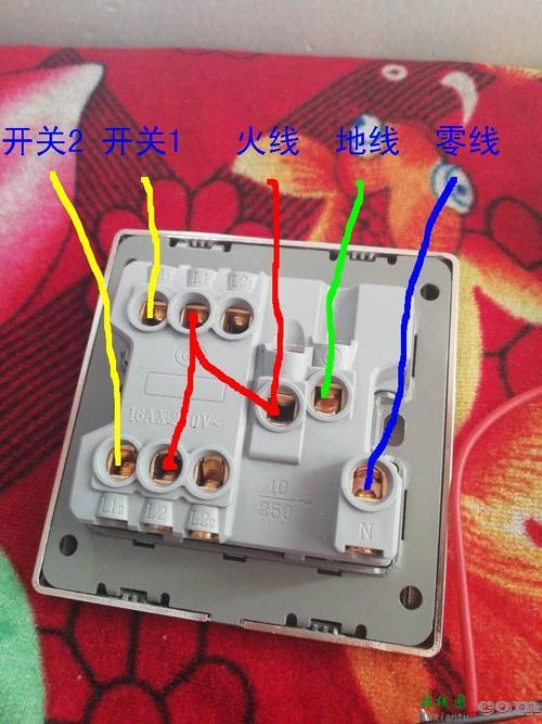 开关插座灯线的接法图-家用开关接法和接线图单开  第3张