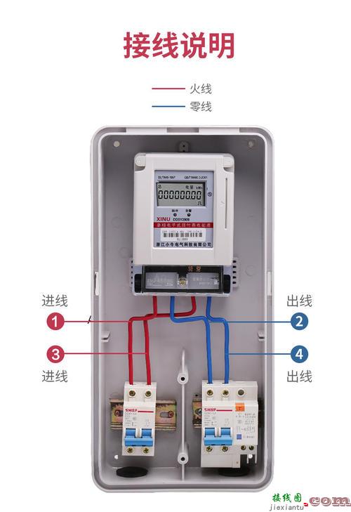 家用老式电表怎么接-家用220v灯泡接线图  第4张