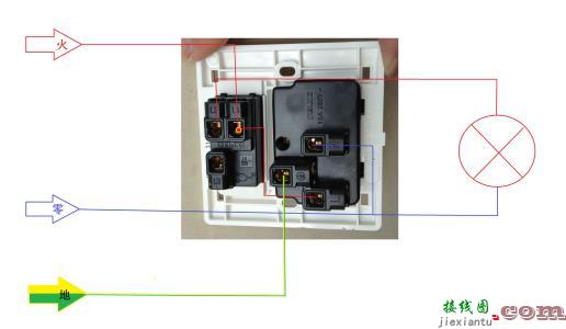 单控开关带插座接线图-两根线怎么接单控开关  第1张