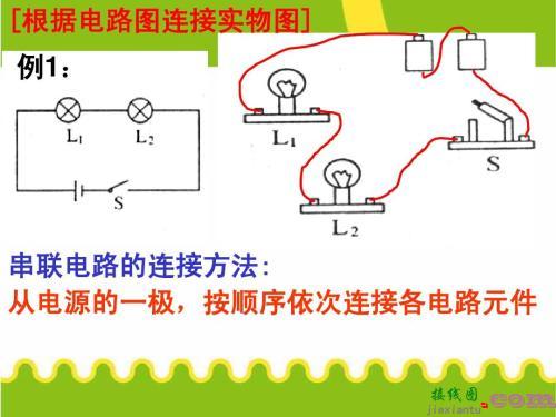 并联电路图和实物图-220v串联电灯接线图  第7张