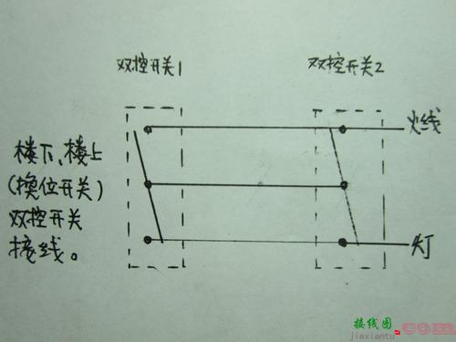 单联双控开关接5根线-单灯双控开关接线图解  第6张