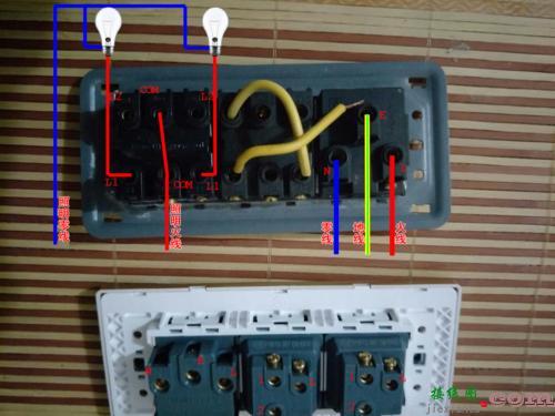 三联双控开关接线图解-家用双控开关接法和接线图  第3张