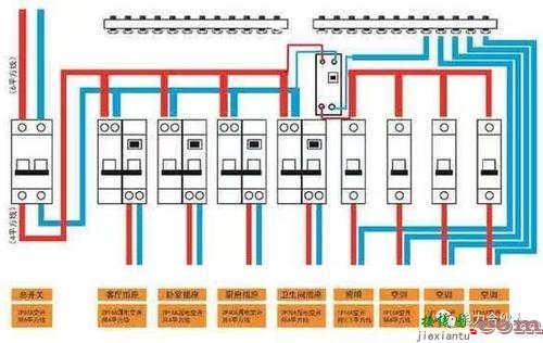 家用三相电配电箱接线图-家用开关接法和接线图单开  第10张