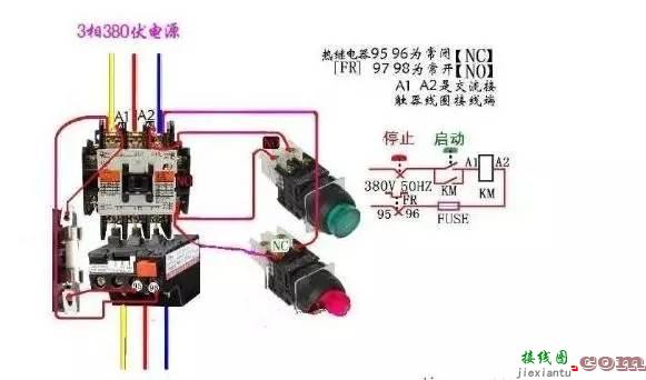 启动停止开关接线图-220启动停止按钮接线图  第13张