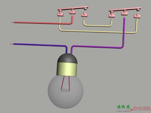 双控电灯开关接线法图-一控2灯接线图解  第19张