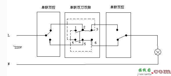 家庭电路插座连接图-普通灯泡开关接线图  第22张