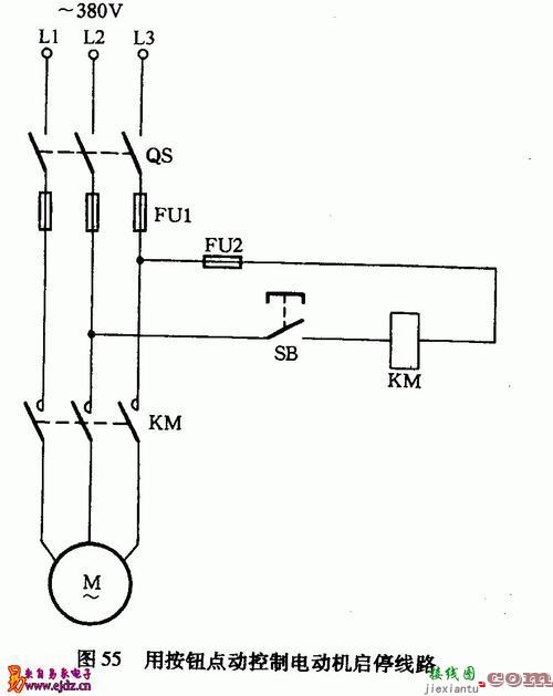 双按钮控制启停电路图-启停按钮接线图  第9张