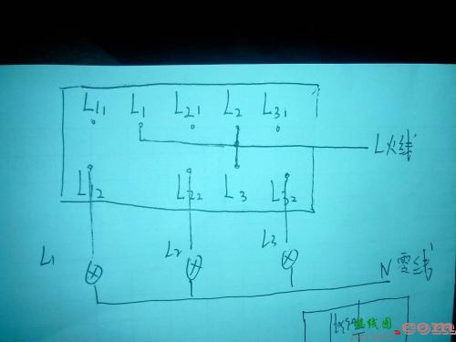 灯泡开关接线图-220v单控灯开关接线图  第8张