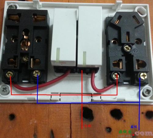 家用开关插座接线图-一开关一插座接线图解  第6张
